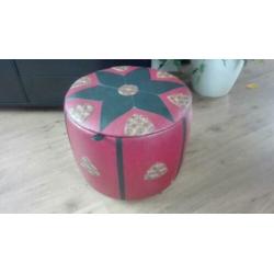 vintage poef, naaien/handwerken
