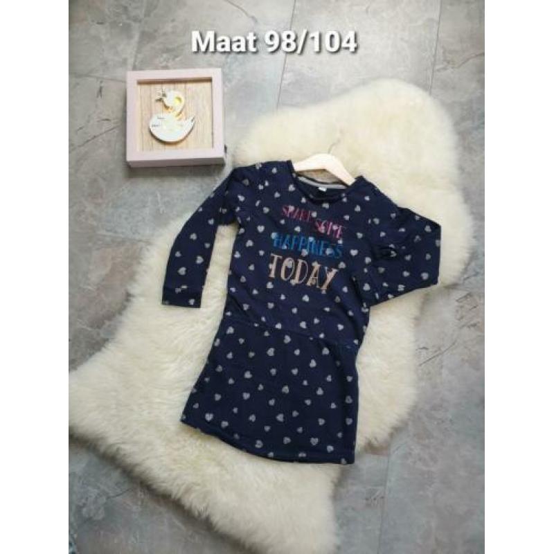Maat 98/104 Meisjes Jurk