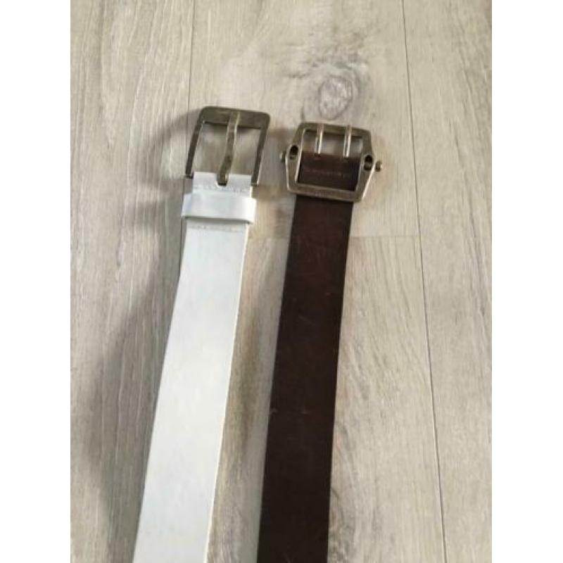 2 leren riemen maat 85 the belt silvercreek open 32