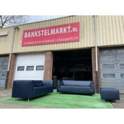 GELDERLAND model “4800” als NIEUW leren bankstel incl hocker