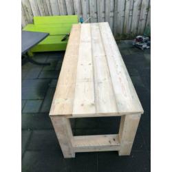 Steigerhouten eettafel 78 x 250 cm