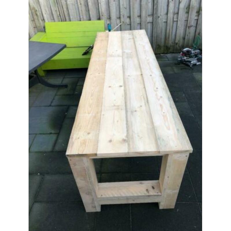 Steigerhouten eettafel 78 x 250 cm