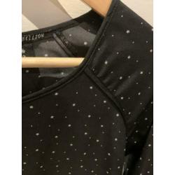 Maison Scotch jurkje zwart wit stermotief maat M dames