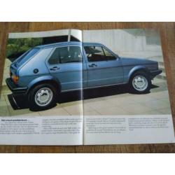 Volkswagen golf 1 folder met technische gegevens uit 8/1982