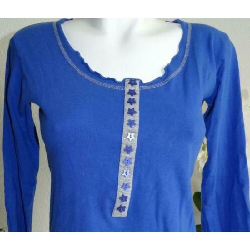 Dames Nacht Shirt Maat S Blauw