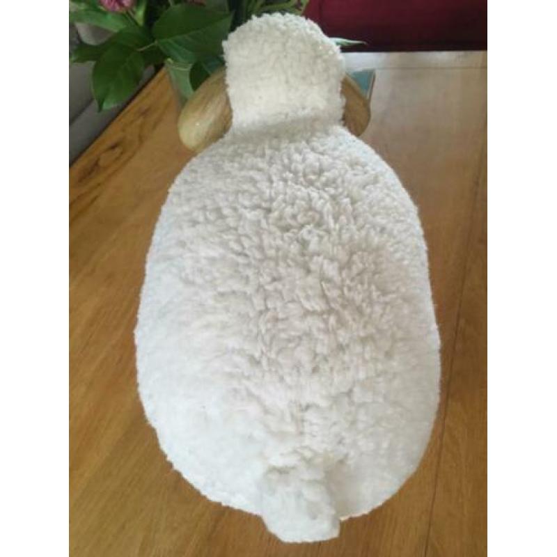 Schaap beeld pop decoratief schapen gips stof deco decoratie