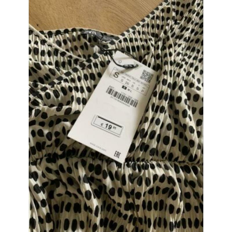 Zara nieuwe top met stippen maat s met kaartje