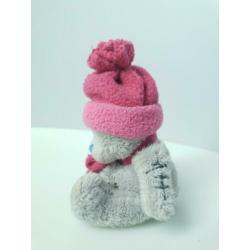 Me to you klein beertje roze muts sjaal cadeautip