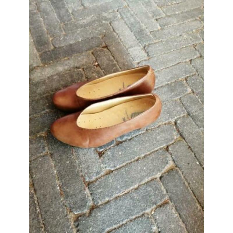 Wolky leren zomer pumps