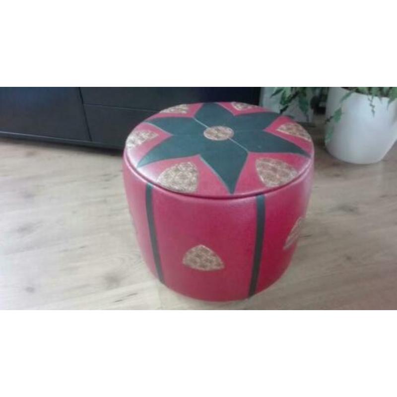 vintage poef, naaien/handwerken