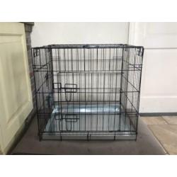 Honden Bench zwart 2 deurtjes