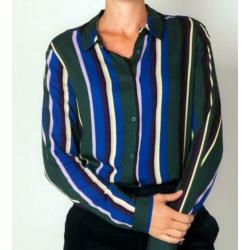 ANOTHER LABEL schitterende Blouse maat M Huid Coll NIEUW