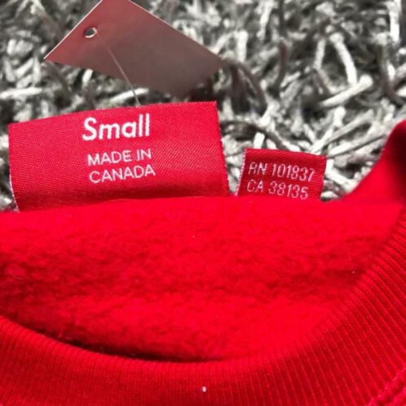 Supreme Box Logo Crewneck Red FW15