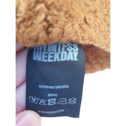 Weekday geel/bruine trui maat S