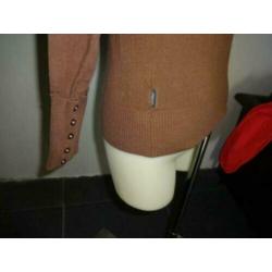 D4A Cavallaro Napoli bruine trui lange machette knoopjes M