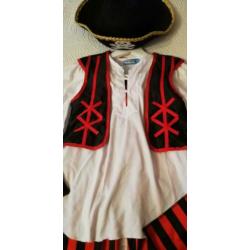 Piratenpak met accessoires maat 128