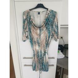 Jurk met panter print M&S mode maat XL NIEUW