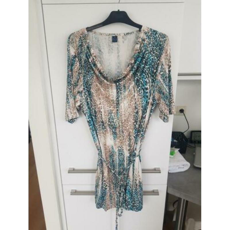 Jurk met panter print M&S mode maat XL NIEUW