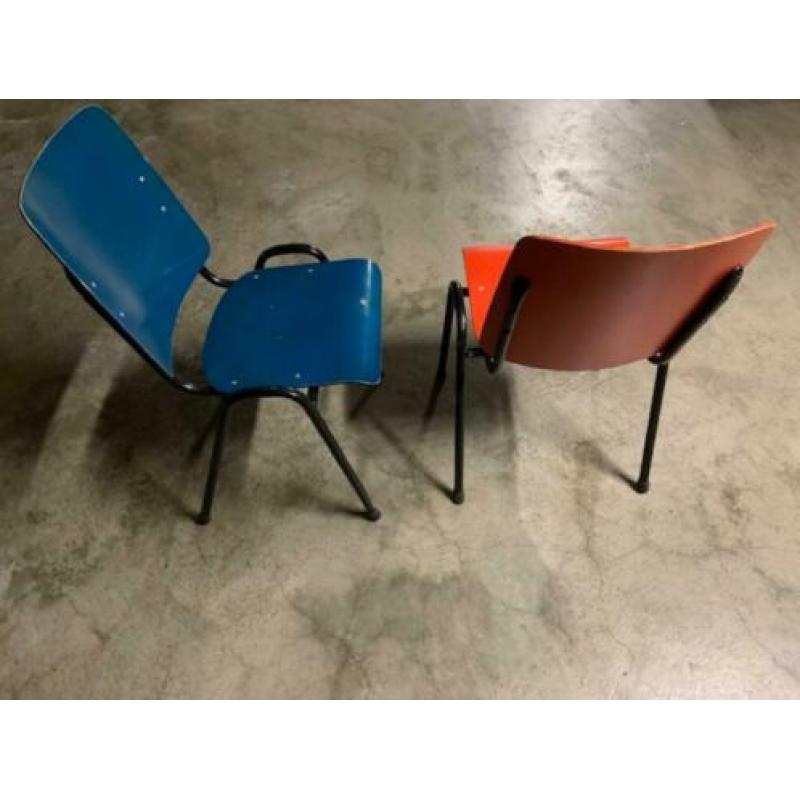 vintage design industriele Marko schoolstoelen