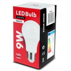 LED-lamp E27 9W 230V Maclean Energy MCE273 WW warmwit 3000K