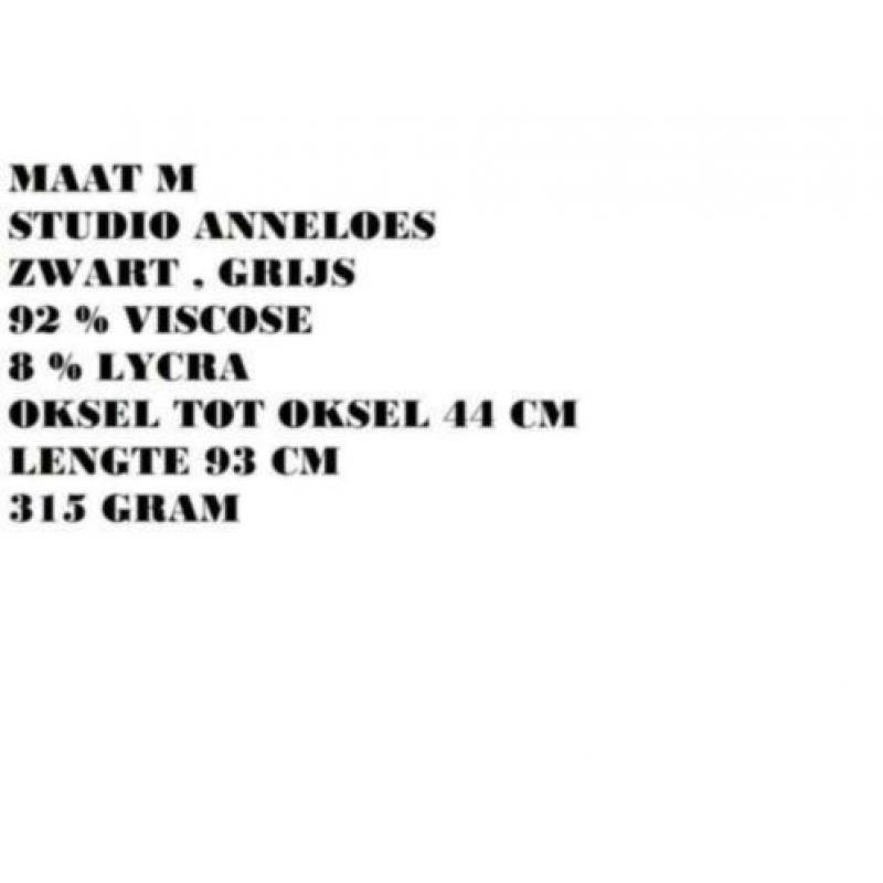Maat m - studio anneloes - zwart/grijs geprint