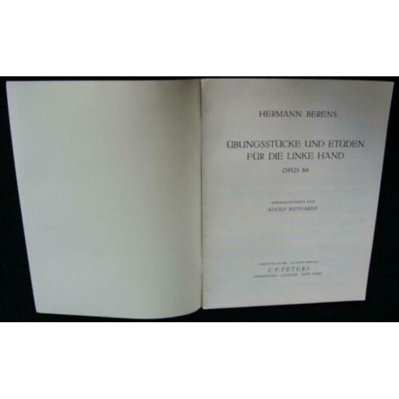 Berens - Pflege Der Linken Hand - Opus 89 (Edition Peters Nr