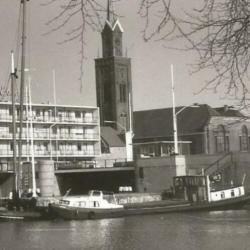 Foto Zaandam restaurant De Peperbus binnenvaart ca 1960