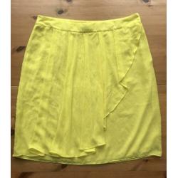 Prachtige L chique gele rok H&M Modern Classics voile egf