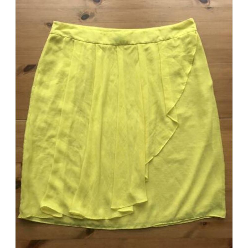 Prachtige L chique gele rok H&M Modern Classics voile egf