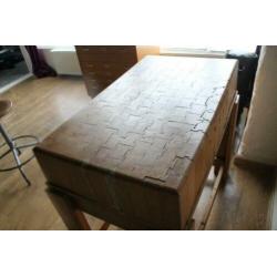 Hakblok Slagersblok Vintage Groot Antiek