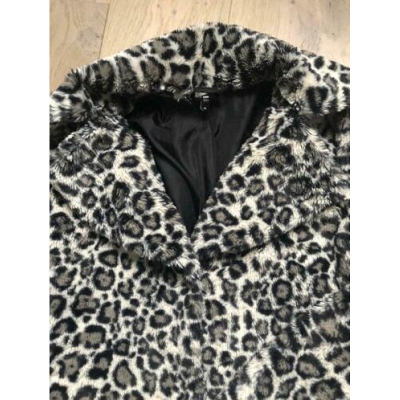 Leuk teddy/bont jasje Luipaard print maat M