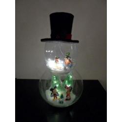 leuk kerst tafereel met minnie,mickey,pluto,goofy