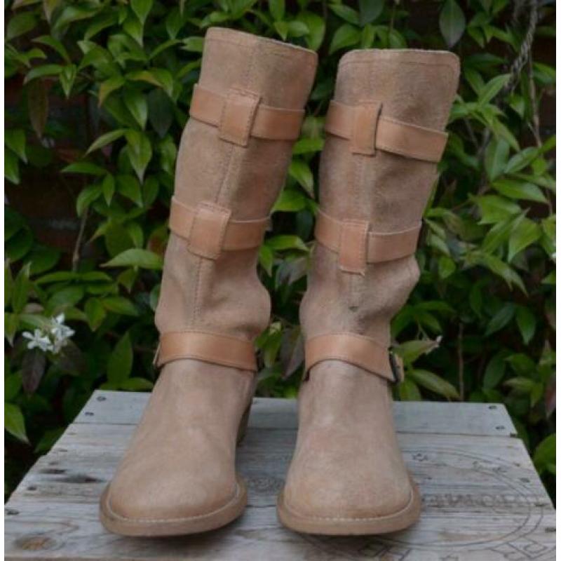 NIEUW!!! Bronx leren laarzen, mt. 36