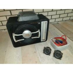 Jbl subwoofer 2 tweeters gladen en kabels