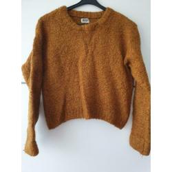 Weekday geel/bruine trui maat S