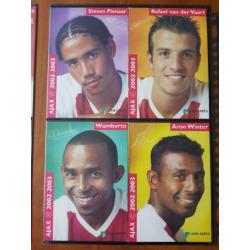 ajax spelerskaarten uit 2002-2003