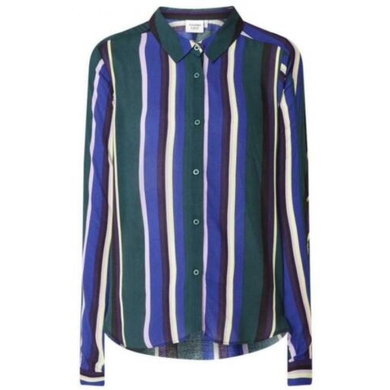 ANOTHER LABEL schitterende Blouse maat M Huid Coll NIEUW