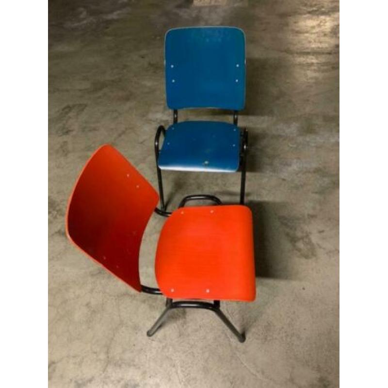 vintage design industriele Marko schoolstoelen