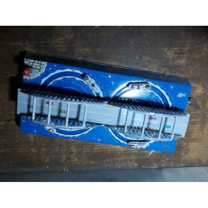 oude vintage blikken speelgoed treinbaan bootjes ms431 china