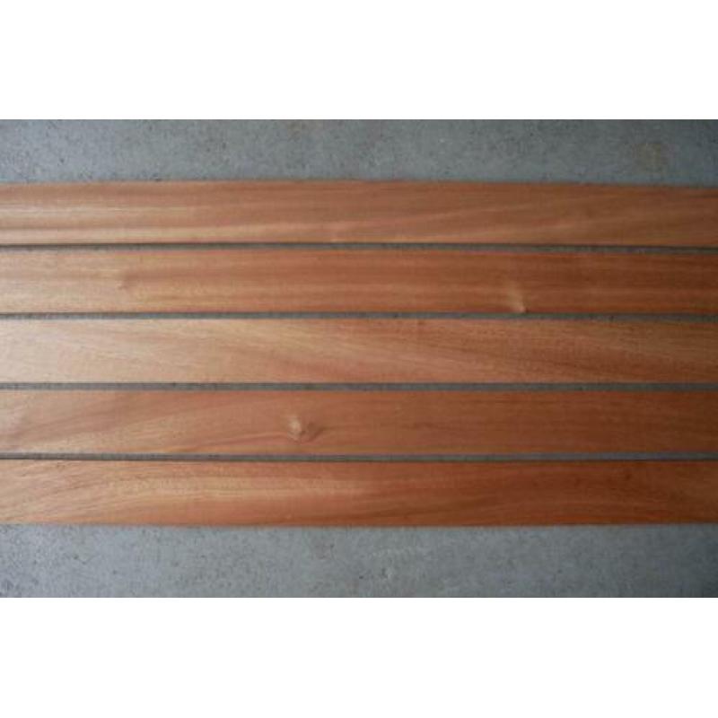Mahonie Hardhouten Latten: 10 x 43 x 2400 mm - Geschaafd!