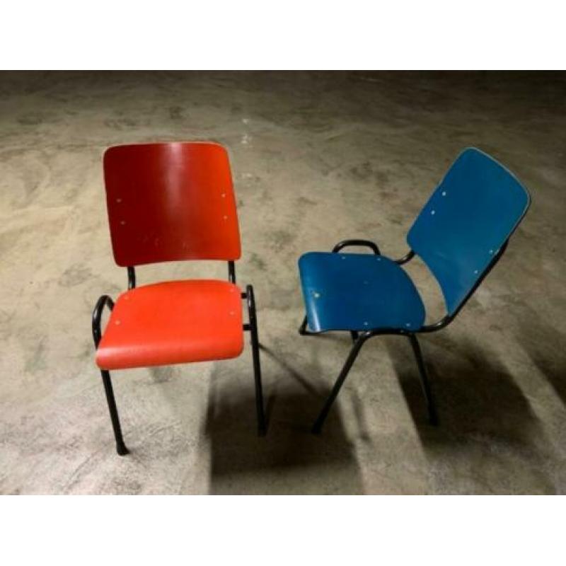vintage design industriele Marko schoolstoelen