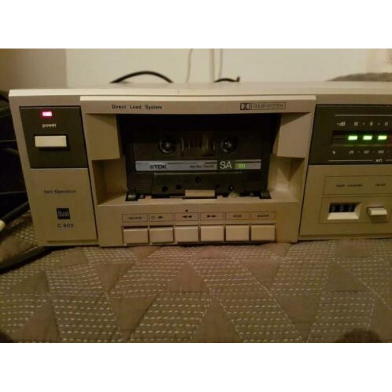 Te koop vintage dual cassette deck