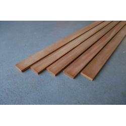 Mahonie Hardhouten Latten: 10 x 43 x 2400 mm - Geschaafd!