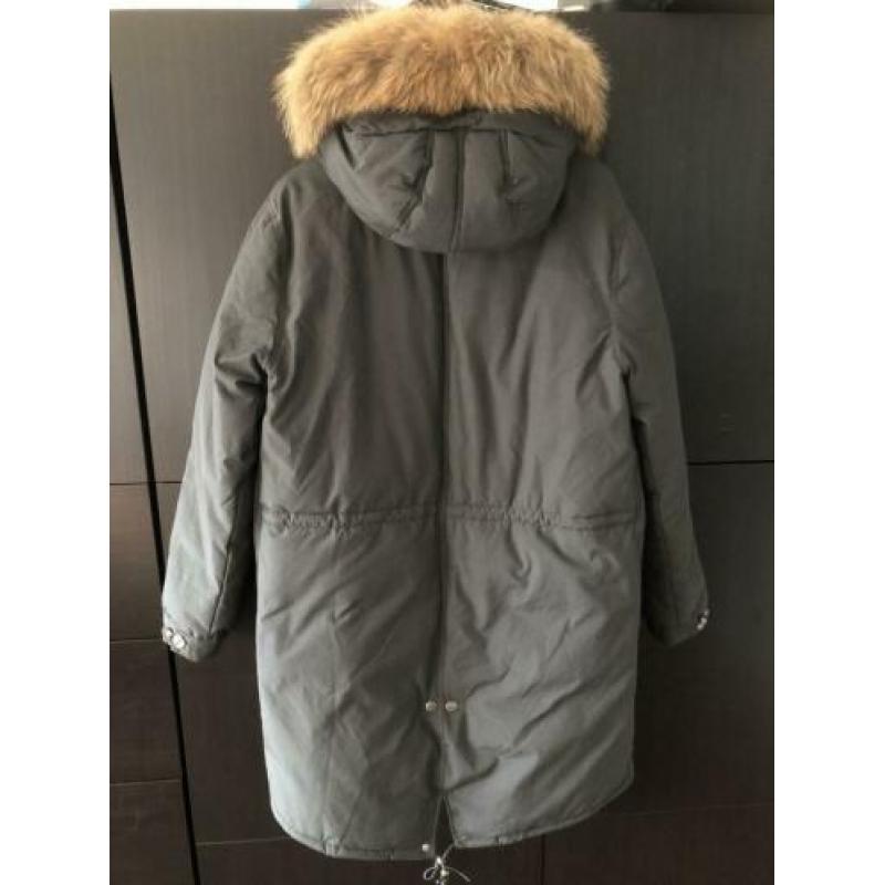 Grijs groene dames parka winterjas Airforce XL