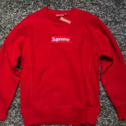 Supreme Box Logo Crewneck Red FW15