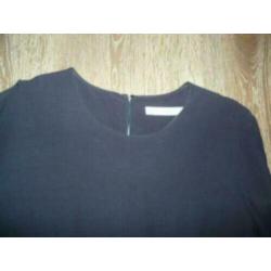 Nieuw donkerblauwe jurk lange mouw & Other Stories L 42