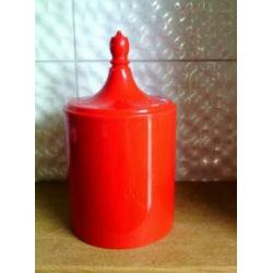 Wattenpotjes oranje rood Vintage Retro