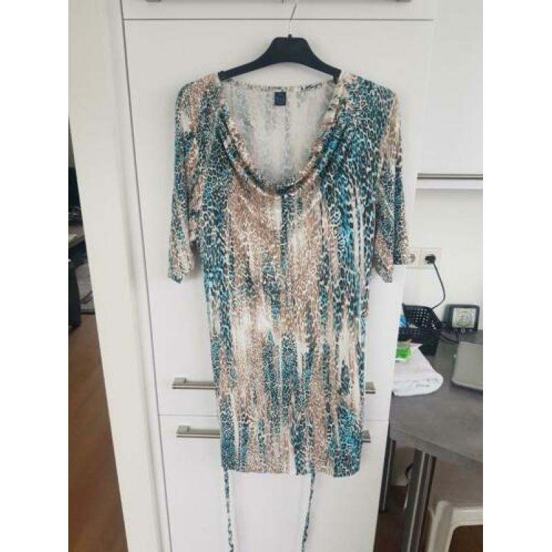 Jurk met panter print M&S mode maat XL NIEUW