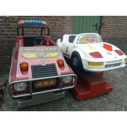 Kiddy ride speel toestel porsche 4x4 en Jeep