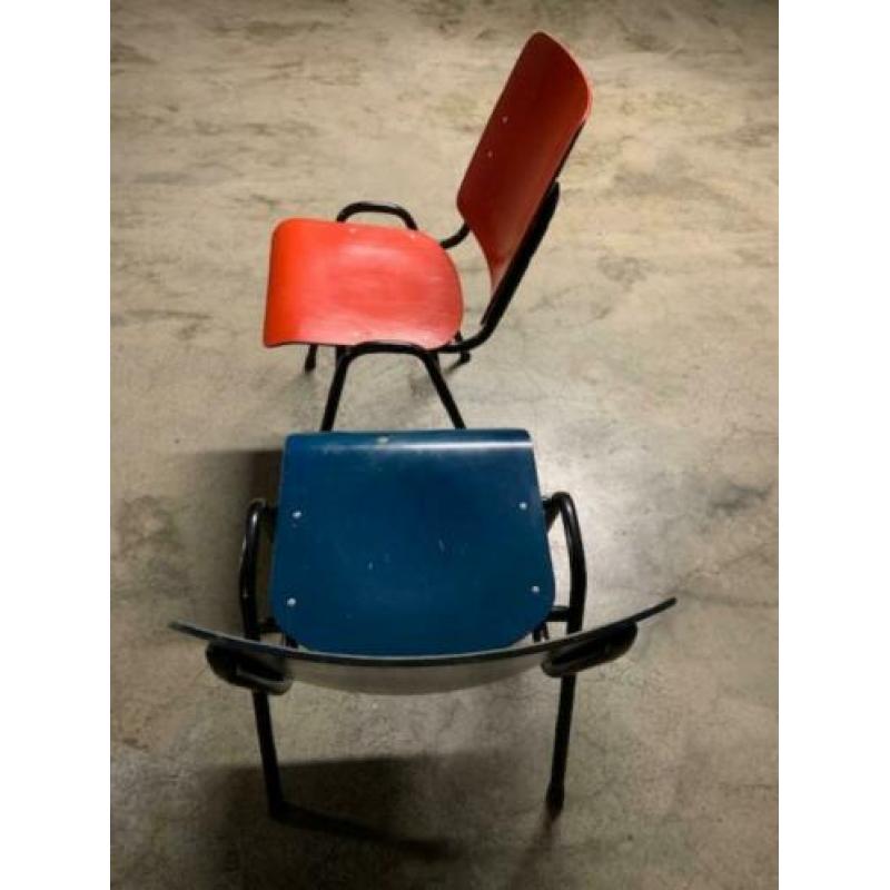 vintage design industriele Marko schoolstoelen